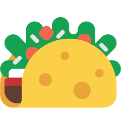 taco as rendered by Skype
