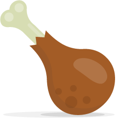 poultry leg as rendered by Skype