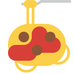 spaghetti as rendered by Skype