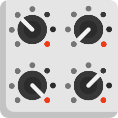 control knobs as rendered by Skype
