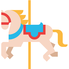 carousel horse as rendered by Skype