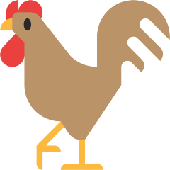 Rooster as drawn by Skype in 1.2