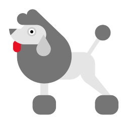 poodle as rendered by Skype
