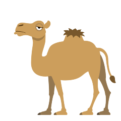 ラクダ as rendered by Skype