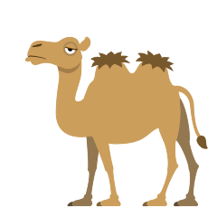 two-hump camel as rendered by Skype