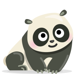 Panda as drawn by Skype in 1.2