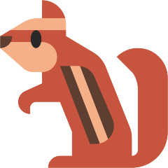 Streifenhörnchen as rendered by Skype