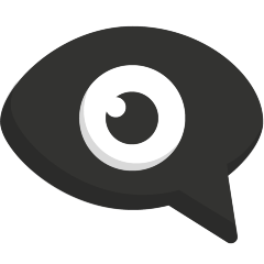Eye in Speech Bubble as drawn by Skype in 1.2