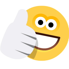 pouce vers le haut as rendered by Skype
