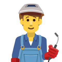 man factory worker as rendered by Skype