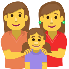 family: woman, woman, girl as rendered by Skype