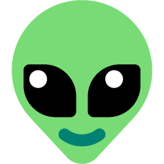 Alien as drawn by Skype in 1.2