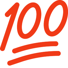 100 درجة as rendered by Skype