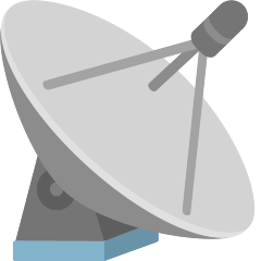 satellite antenna as rendered by Skype