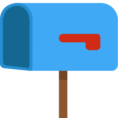 open mailbox with lowered flag as rendered by Skype