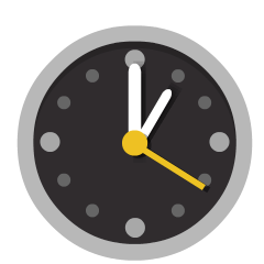 one o’clock as rendered by Skype