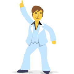 man dancing as rendered by Skype