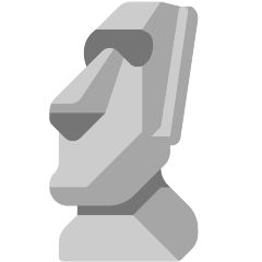 Moai as rendered by Skype