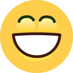 grinning face as rendered by Skype