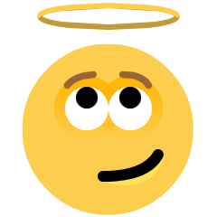 Smiling Face with Halo, the design in this release