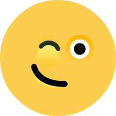 zwinkerndes Gesicht as rendered by Skype