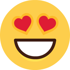 Smiling Face with Heart-Eyes, the design in this release
