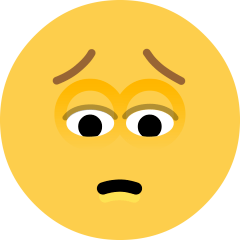 Pensive Face as drawn by Skype in 1.2