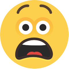 anguished face as rendered by Skype