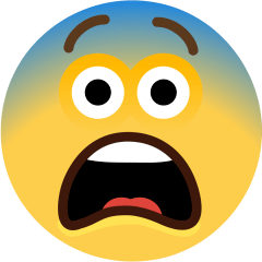 faccina impaurita as rendered by Skype