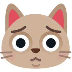 وجه قطة يبكي as drawn by Skype in 1.2