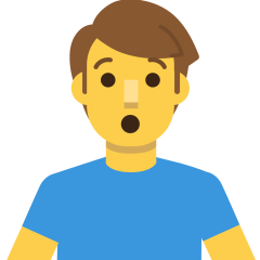 man pouting as rendered by Skype