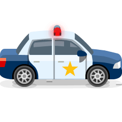 police car as rendered by Skype