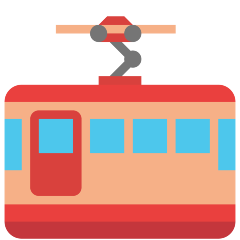 mountain cableway as rendered by Skype