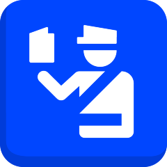 simbolo del controllo passaporti as rendered by Skype