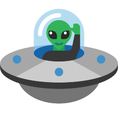 flying saucer as rendered by Skype