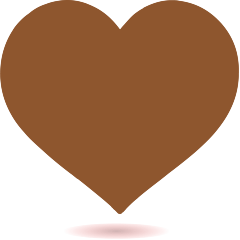 Brown Heart as drawn by Skype in 1.2