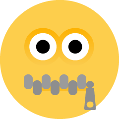 Zipper-Mouth Face, the design in this release