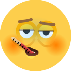 Face with Thermometer as drawn by Skype in 1.2