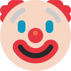faccina pagliaccio as rendered by Skype
