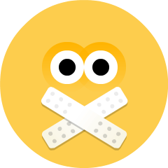Shushing Face as drawn by Skype in 1.2