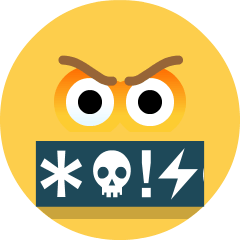 Face with Symbols on Mouth, the design in this release