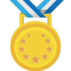 1st place medal as rendered by Skype