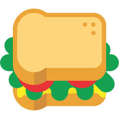 sandwich as rendered by Skype