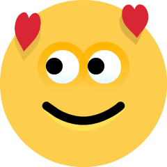 Smiling Face with Hearts, the design in this release