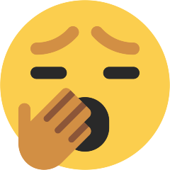 Yawning Face as drawn by Skype in 1.2