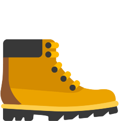 hiking boot as rendered by Skype