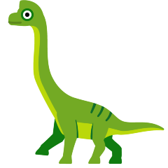 sauropod as rendered by Skype