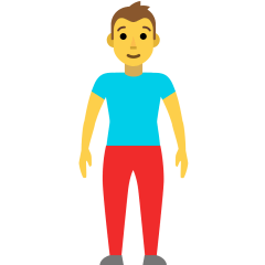 person standing as rendered by Skype