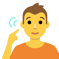 deaf person as rendered by Skype