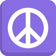peace symbol as rendered by Skype